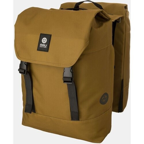 AGU DWR Double Pannier Fietstas Middengeel