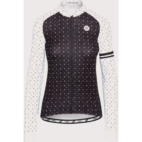 AGU Essential Velo Love Jersey LS Shirt Dames Zwart/Wit