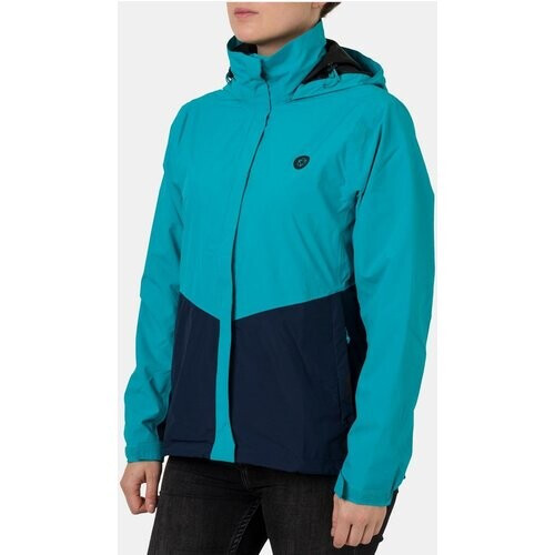AGU Section Regenjas Dames Turkoois/Marineblauw