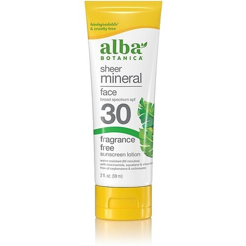 Alba Botanica Minerale Zonnebrandcreme Gezicht SPF30