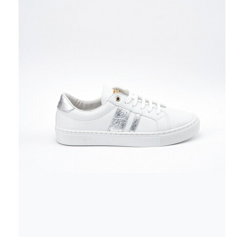 All My Eco dames vegan Sneakers Ames Zilveren Streep