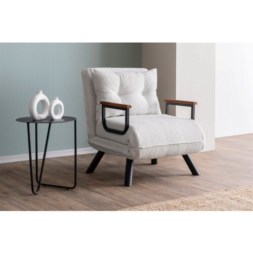 Arabic House Sando Single - Slaapfauteuil - Zacht teddy materiaal - Crème