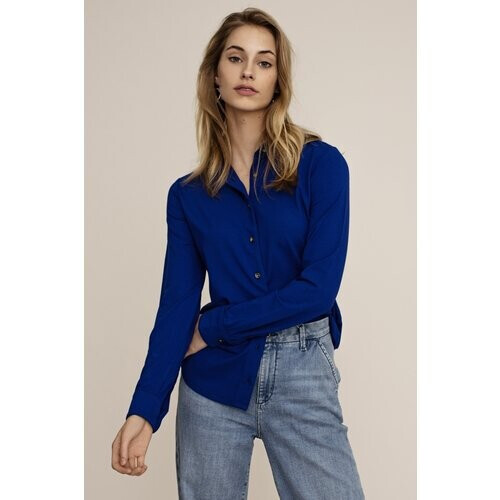 Arber Studio dames vegan Blouse Cedar Kobaltblauw
