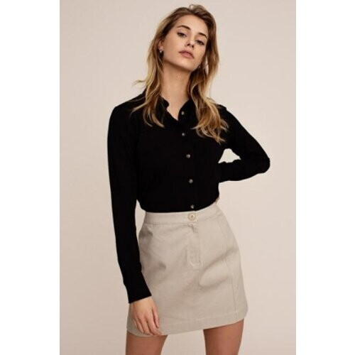 Arber Studio dames vegan Blouse Cedar Zwart