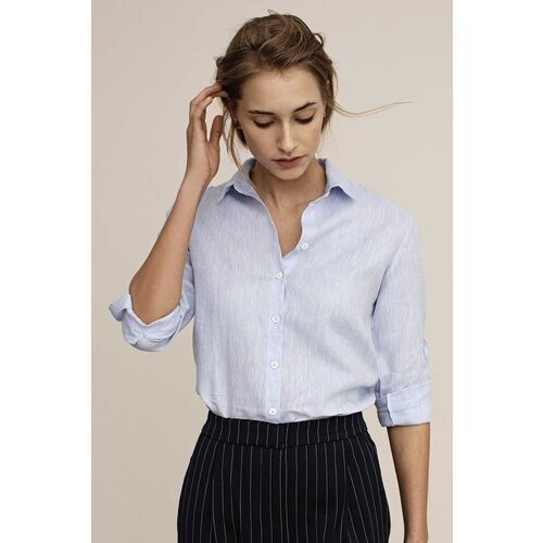 Arber Studio dames vegan Blouse Elm Lichtblauw