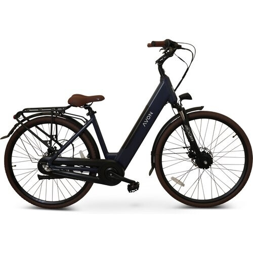 Avon Bx1 Elektrische Fiets 28 Inch – 250w Voorwielmotor 504wh Accu 90km Actieradius Hydraulische Schijfremmen Nexus 3-speed Kleurendisplay Lage Instap Jeans Blue