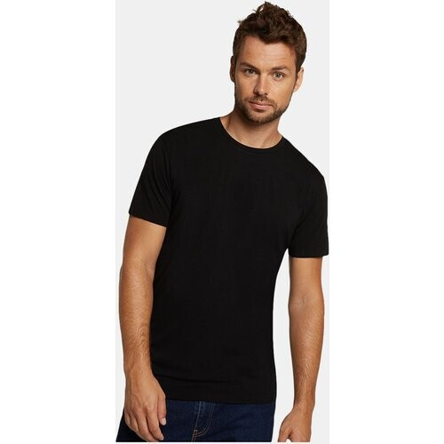 Bamboo Basics Ruben T-shirt SS 2-Pack Zwart
