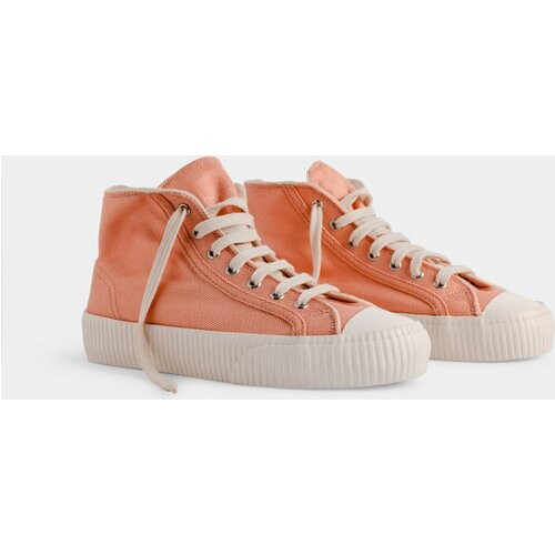 Bamburista dames vegan Sneakers Ladybug Hoog Perzik