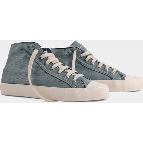 Bamburista mannen vegan Sneakers Grasshopper Hoog Denim