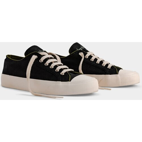 Bamburista mannen vegan Sneakers Grasshopper Laag Zwart