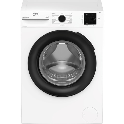 Beko BM1WFU3842W - Wasmachine - 8 kg - StainExpert™ - Zwart