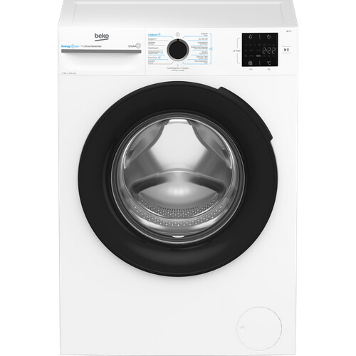 Beko Bm3wfu3741w - Voorlader Wasmachine - 7 Kg - 1400 Tpm - Steamwash & Eco Programma - Energieklasse B - Wit | Nieuw (outlet)