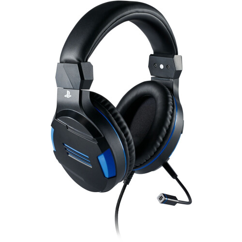 Bigben Interactive PS4OFHEADSETV3 - Stereo Game Headset - 40mm speakers - Blauw Zwart