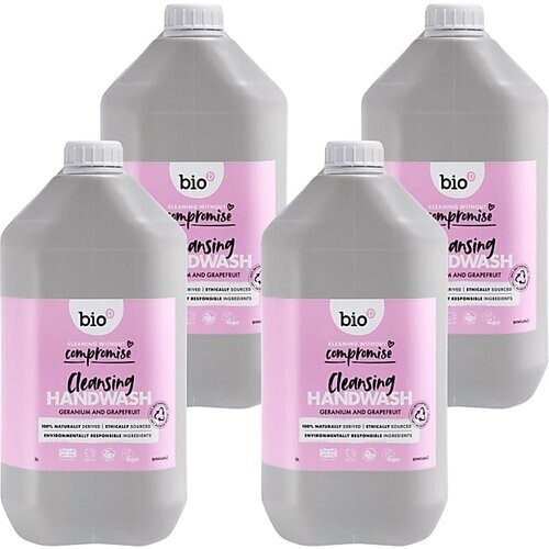 Bio-D Geranium & Grapefruit Reinigende Handzeep 5L Refill Bundel