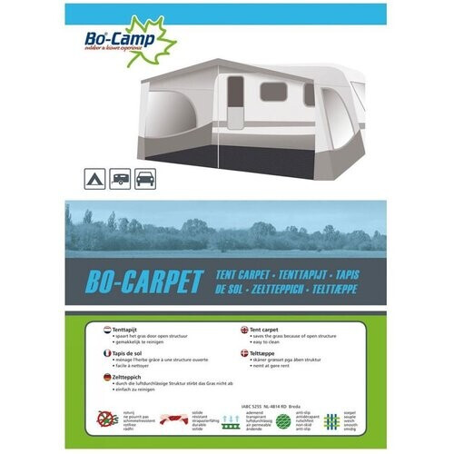 Bo-Camp Bo-Carpet 3x5m Tenttapijt Donkergrijs