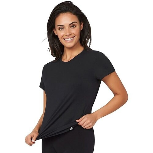 Boody Dames T-shirt Ronde Hals - Zwart L