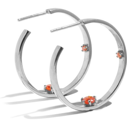 Bound Studios dames vegan Oorringen The Sunny Sterling Zilver