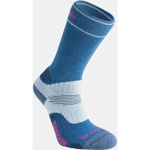 Bridgedale Midweight Merino Endurance Sok Dames Middenblauw/Lichtblauw