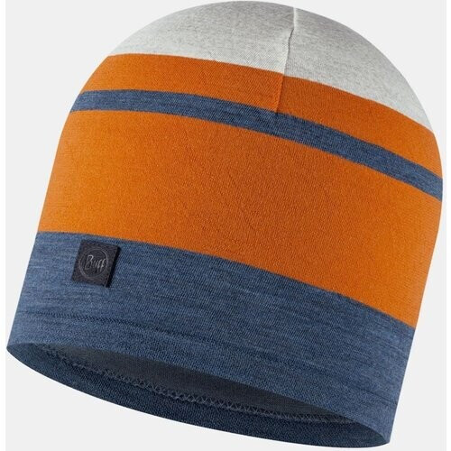 Buff Merino Move Steel Blue Muts Blauw/Oranje