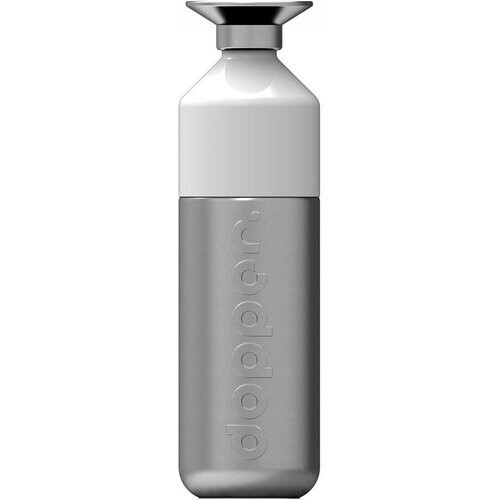 Dopper Dopper Steel 0,8L Drinkfles Lichtgrijs/Wit