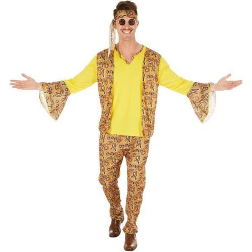 dressforfun - herenkostuum discoster S - retro jaren 60 70 - inclusief haarband