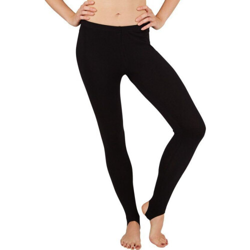 Dressforfun Legging - Damespanty - Open hiel en voet - Zwart L
