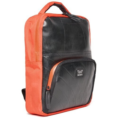 Ecowings mannen vegan Rugtas Funky Falcon Oranje