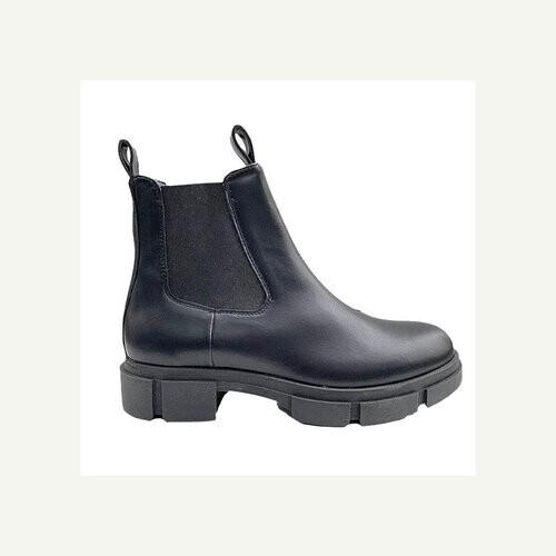 Ella & Witt dames vegan Chelseaboot Fossey Zwart