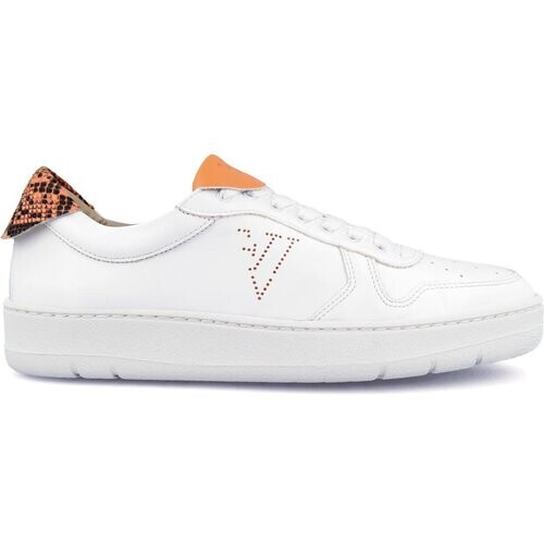 Ella & Witt dames vegan Sneaker Davis Wit & Oranje