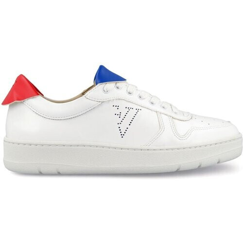 Ella & Witt dames vegan Sneaker Davis Wit, Rood & Blauw