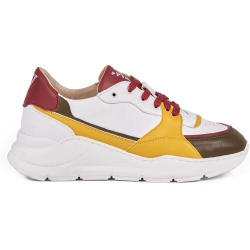 Ella & Witt dames vegan Sneaker Goodall Ii Wit, Geel & Rood