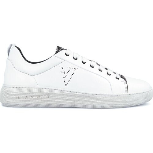 Ella & Witt dames vegan Sneaker Nikola Wit & Slangenprint