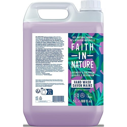 Faith in Nature Handzeep Lavendel & Geranium - 5L