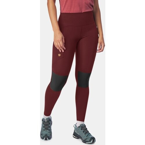 Fjällräven Abisko Trekking Tights Pro W Bordeaux / Kastanjebruin/Middengrijs