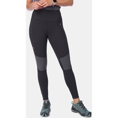 Fjällräven Abisko Värm Trekking Legging Dames Zwart/Donkergrijs