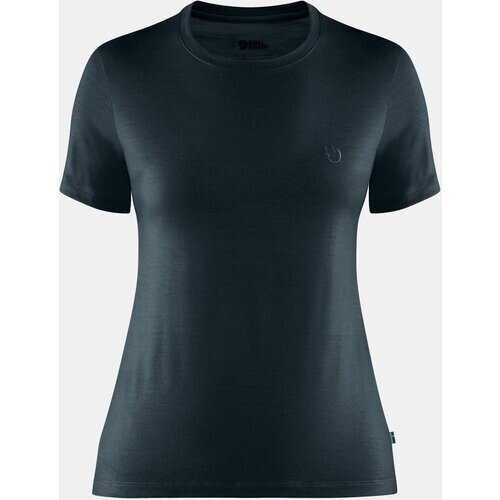 Fjällräven Abisko Wool T-shirt Dames Marineblauw
