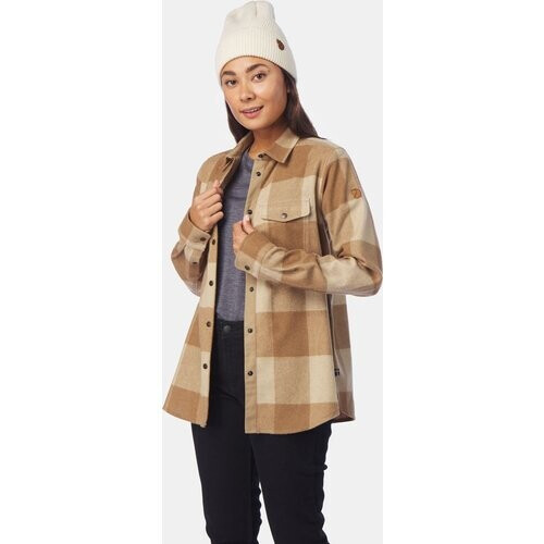 Fjällräven Canada LS Shirt Dames Kameelbruin/Beige