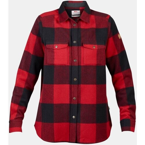 Fjällräven Canada LS Shirt Dames Rood/Middenrood