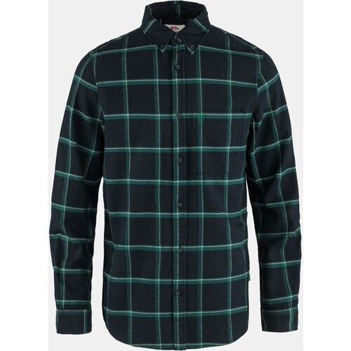Fjällräven Övik Comfort Flannel Shirt Marineblauw/Donkergroen