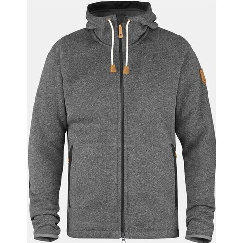 Fjällräven Övik Fleece Hoodie Vest Donkergrijs/Middengrijs