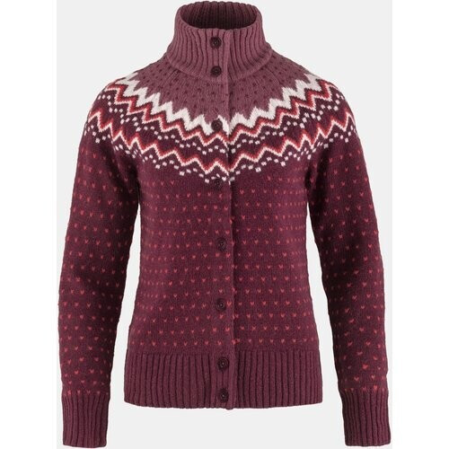 Fjällräven Övik Knit Vest Dames Donkerrood