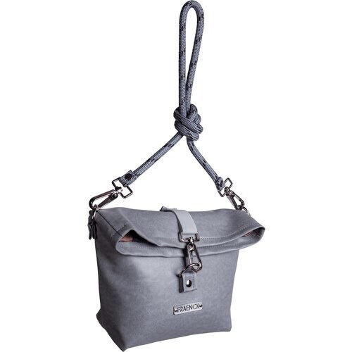 Fraenck dames vegan Crossbody Tas Lucy Lichtgrijs