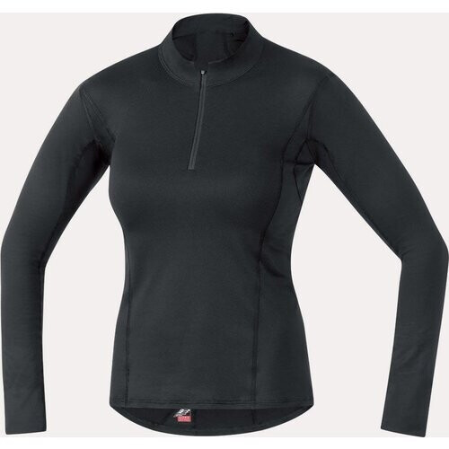 Gore Wear M BL Thermo Turtleneck Shirt Dames Zwart