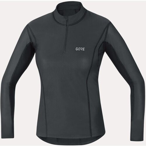 Gore Wear M GWS BL Thermo Turtleneck Shirt Dames Zwart