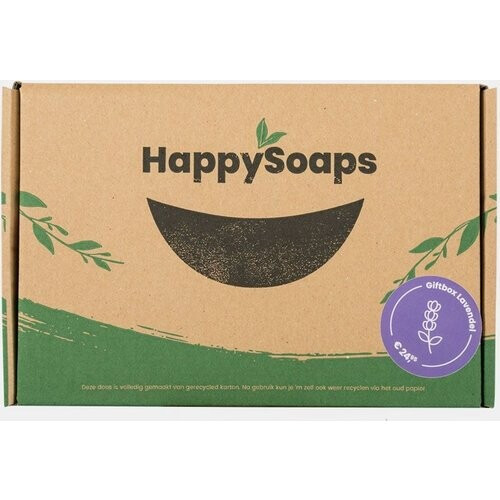 Happy Soaps Blooming Lavender Giftbox Paars