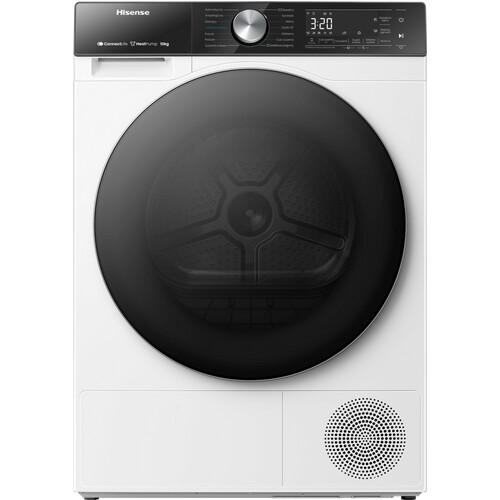 Hisense Dh5s102bw - Warmtepompdroger - 10 Kg - Connectlife - 64 Db - Energieklasse A+++ | Nieuw (outlet)