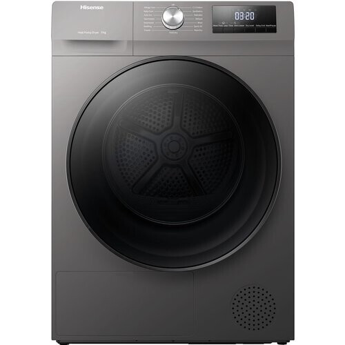 Hisense Dhqa902ut - Warmtepompdroger - 9 Kg - Allergy Care - 65 Db (stil) - Energieklasse A++ - Grafiet | Tweedehands (Refurbished)