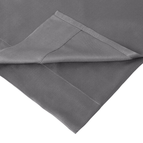 Home by TEMPUR® - Topper Hoeslaken - Zijdezacht Bamboe - Antraciet - 90 x 200 x 9 cm
