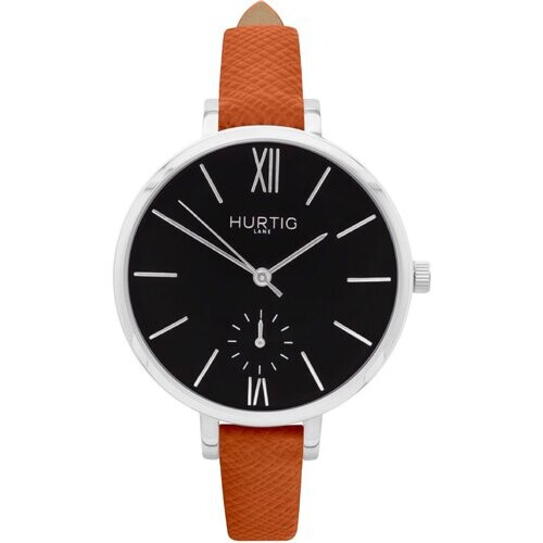 Hurtig Lane dames vegan Horloge Amalfi Petite Zilver Zwart & Bruin