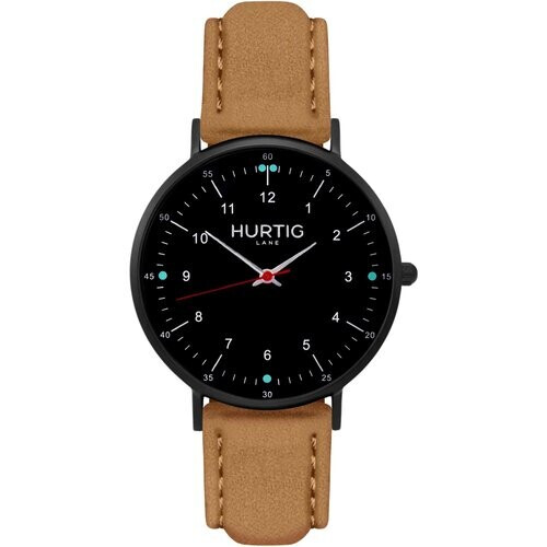 Hurtig Lane dames vegan Horloge Moderna Suède Zwart & Beige